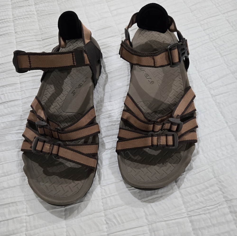 Teva Brown and Tan Sandals